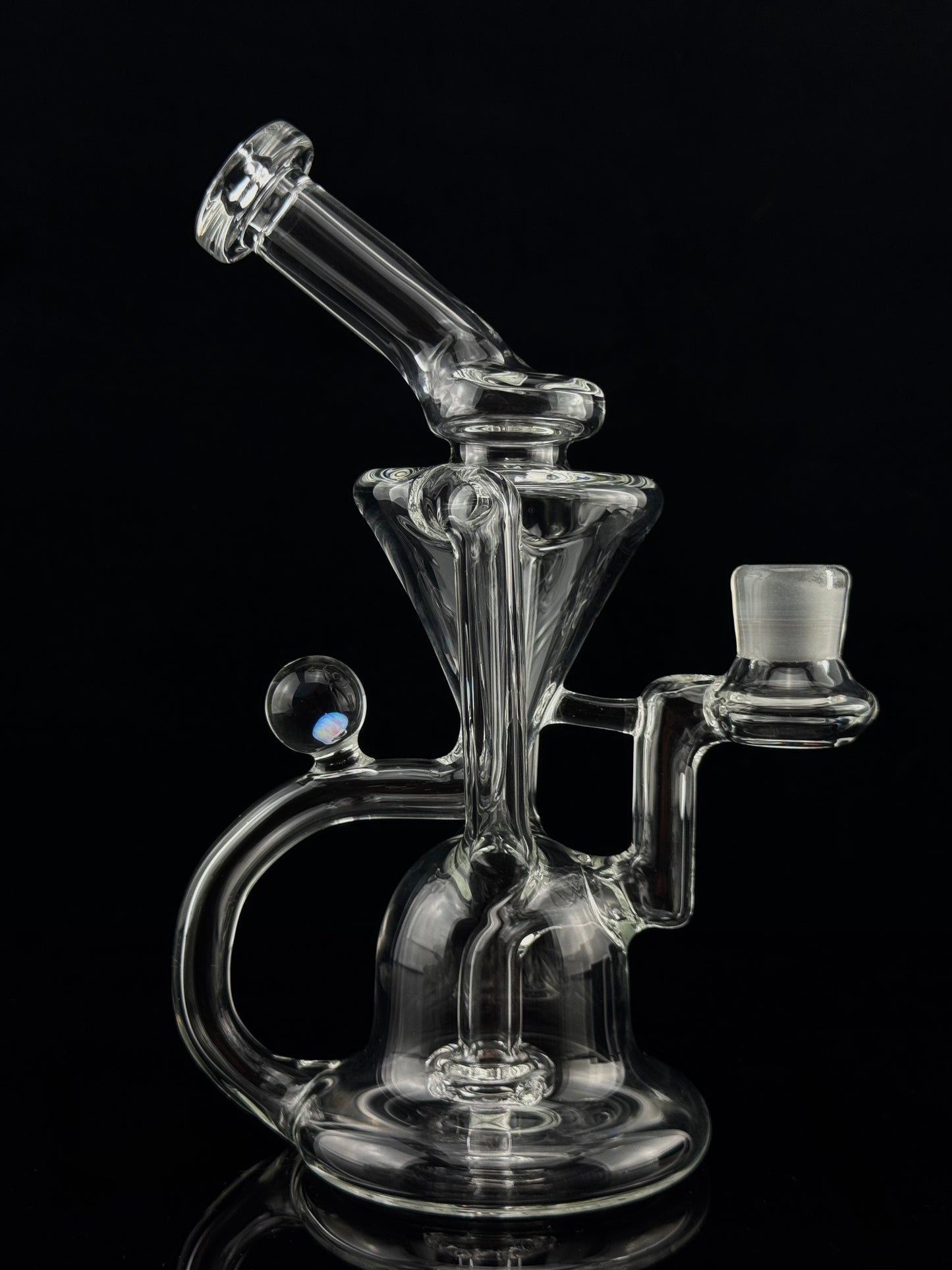 Recycler - 14mm Clear with Opal