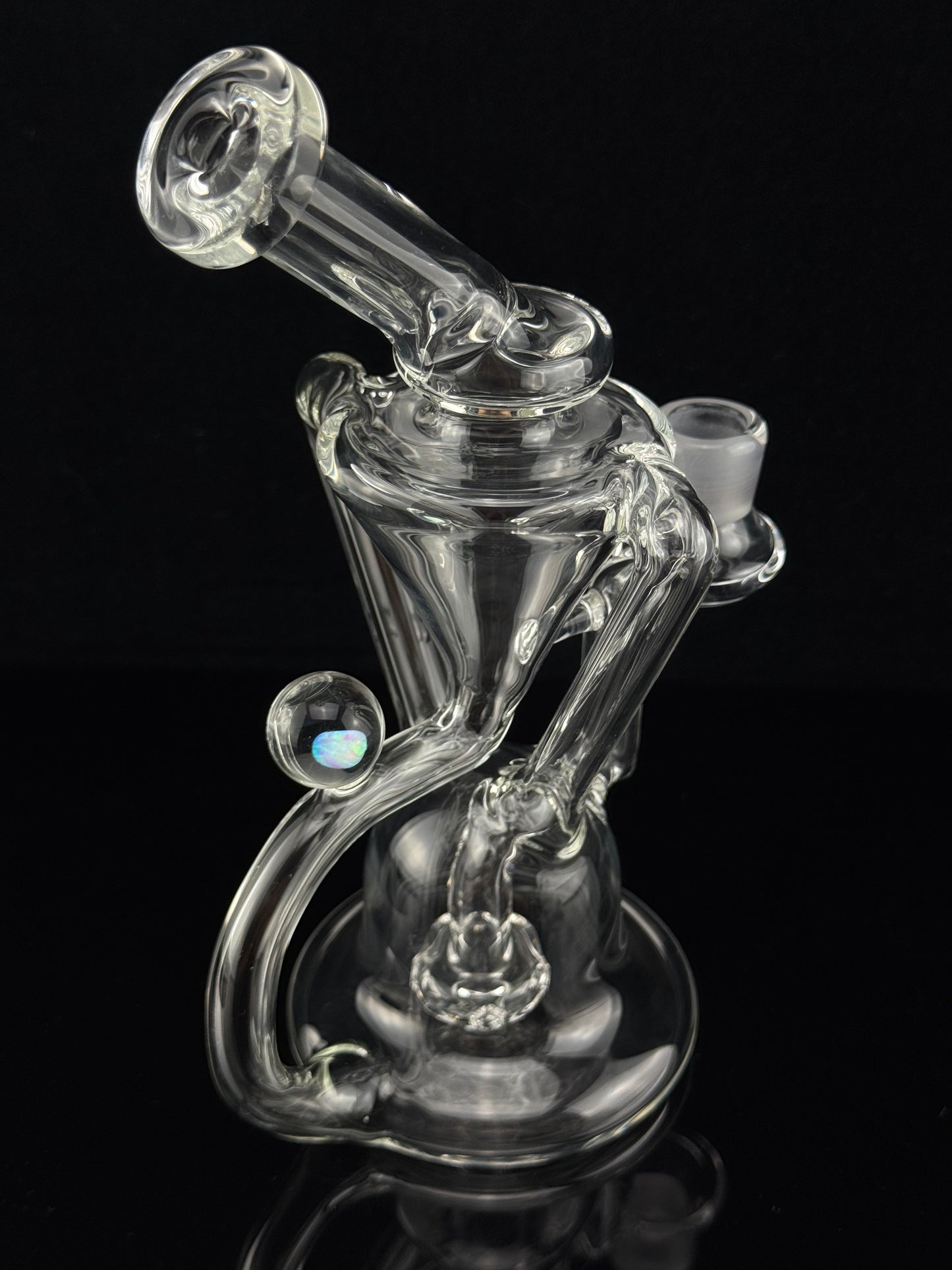 Recycler - 14mm Clear with Opal