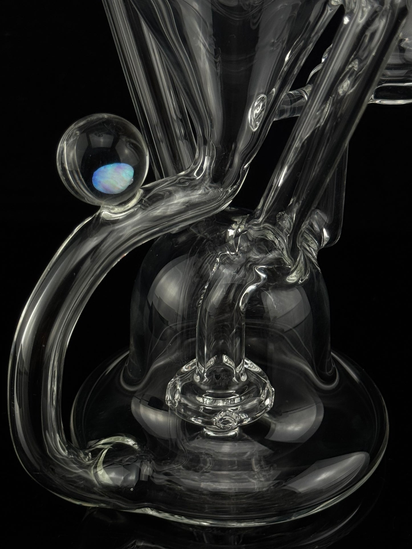 Recycler - 14mm Clear with Opal