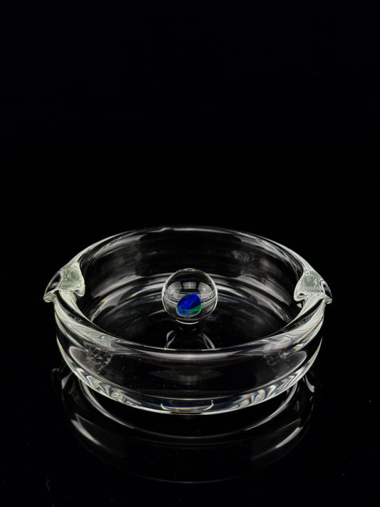 Ashtray - Clear with Opal