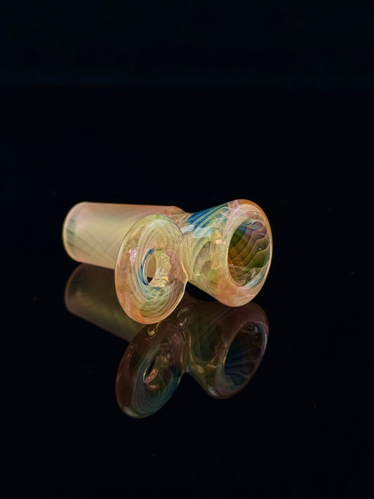 Slide - 18mm Fully Worked Rainbow Fume Retti